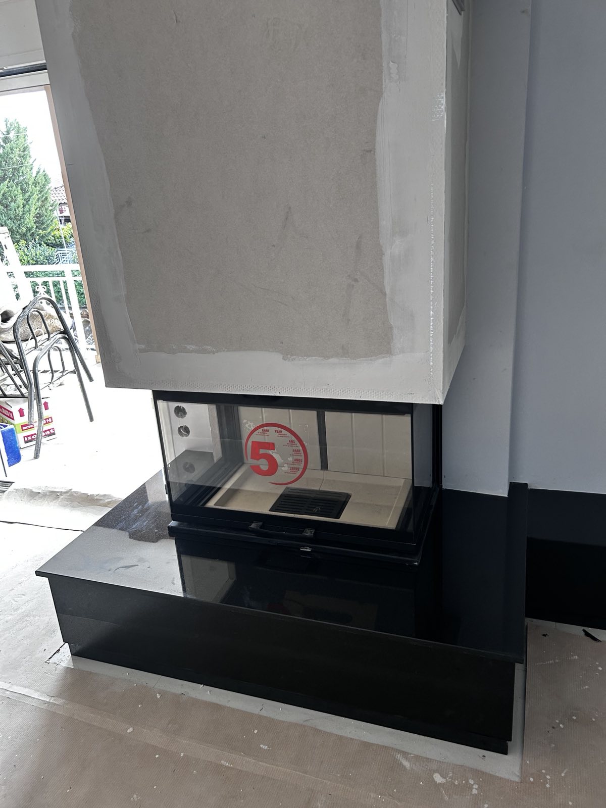 Διακόσμηση Τζακιού Μάρμαρα Γρανίτες τζάμι τριών (3) Όψεων. - Image 2